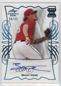 2021 Leaf Trinity Platinum /99 Brady House #BA-BH1 Auto