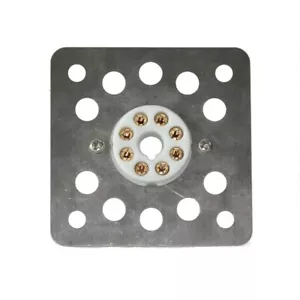 2 piezas Tubo de placa de montaje de acero ventilado de 8 pines a prueba de golpes KT88 274B Amplificador - Imagen 1 de 5