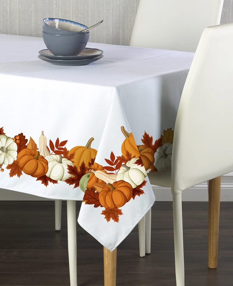 Pumpkin Border Tablecloths - Assorted Sizes! - Image 1 of 1