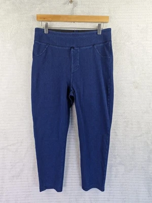 Halara Blue Crop Jeggings Size L Pull On Stretchy Back Pockets BNWT - Image 1 of 4