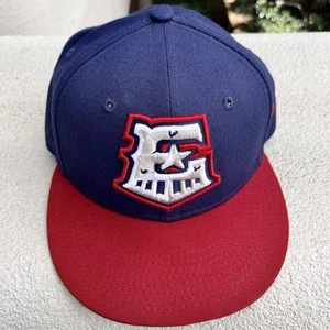 Round Rock Express Texas Rangers New Era 59FIFTY MiLB 2 Tone Fitted Hat 7 1/8 - Picture 1 of 5