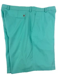 Oxford Golf Shorts Mens 36.W Turquoise Sea Performance Chino Super Dry Stretch - Picture 1 of 22