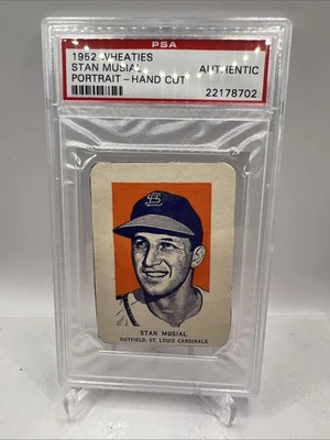 1952 Wheaties #27 Stan Musial PSA Auténtico Retrato de Cardenales - Béisbol Foto 1 de 2