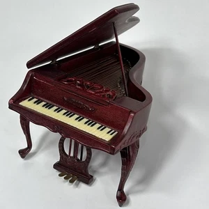 Vtg Bespaq Miniature Dollhouse Victorian Grand Piano Harpsichord Mahogany READ - Picture 1 of 10