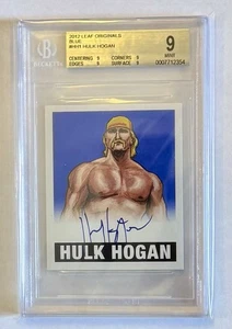 2012 Leaf Originals Wrestling #HH1 Hulk Hogan Blue /25 Autograph - BGS 9 Auto 10 - Picture 1 of 2