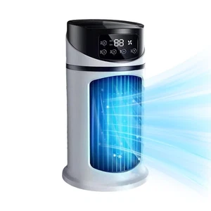 Humidifier Portable Air Cooler Fan LED Mini AC Air Conditioner Personal Cooling - Picture 1 of 12