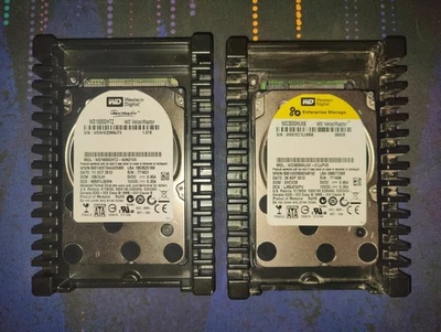 2x WD VelociRaptor HDDs - 1TB + 300GB 10k SATA 6G 3.5" WD1000DHTZ-04N21V0 - Image 1 of 4