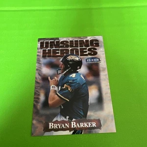 Fleer Tradition #13 UH Bryan Barker Unsung Heroes Jacksonville Jaguars 1999 - Imagen 1 de 4
