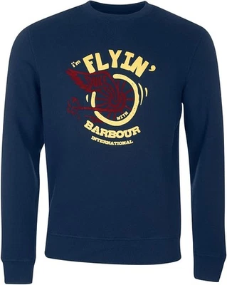 Sudadera Barbour International Legacy Duke azul marino Foto 1 de 3