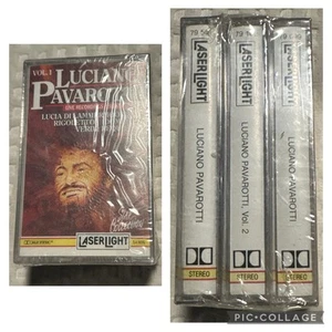 3 Set Luciano Pavarotti Cassettes LaserLight New Sealed Star Collection 1964/67 - Picture 1 of 7