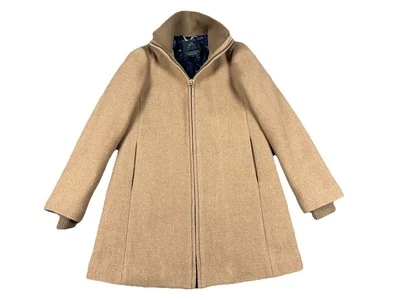 J. Crew Size 2 Coat Italian Stadium Cloth Nello Gori Zip Up Jacket Wool Quilted - Image 1 of 4