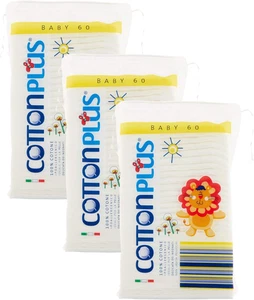 Cotton plus BABY 60 Pz. - LINEA BABY | DISCHETTI PRETAGLIATI 100% PURO COTONE | - Foto 1 di 12