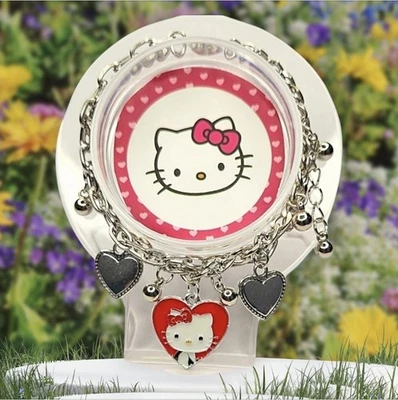 Pulsera Hello Kitty enchapada en plata joyería de moda Foto 1 de 3