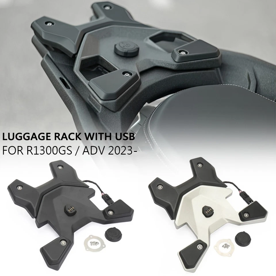 Portaequipajes trasero con interfaz USB para BMW R1300GS ADV  Foto 1 de 4