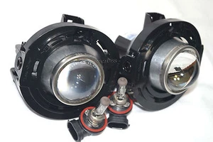 Glass Driving Fog Light Lamps Metal Body One Pair For 2014-2021 Grand Cherokee - Picture 1 of 3