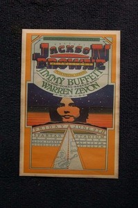 Jimmy Buffett w/ Jackson Brown Tour Poster San Jose
