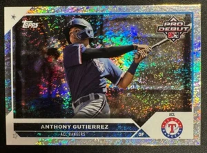 2023 Topps Pro Debut Sparkle Foil /175 Anthony Gutierrez #PD-167 - Picture 1 of 2