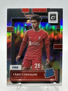 Fabio Carvalho 2022-23 Donruss Optic #185 Rated Rookie Silver Holo RC Liverpool - Bild 1 von 2