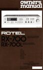 Rotel Rx-700L Receiver Owners Manual