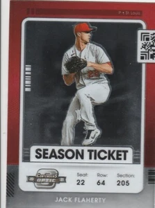2021 Panini Contenders Season Ticket Jack Flaherty #60 - Picture 1 of 2
