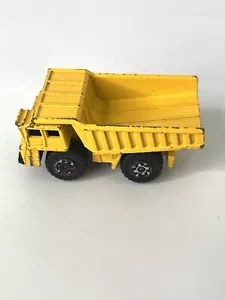 Vintage Matchbox Superfast Faun Dump Truck No.58 Lesney 1976 England Yellow VG - Picture 1 of 8