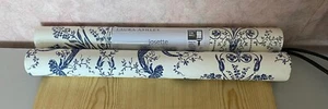 Laura Ashley Josette Off White Midnight Wallpaper NEW Sealed + Opened Roll FREE - Picture 1 of 9