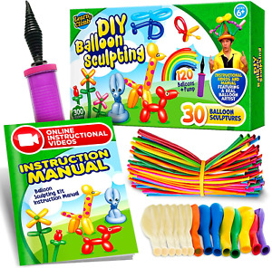 DIY Balloon Animal Kit for Beginners. Twisting & Modeling Balloon Kit 30 + Sculp