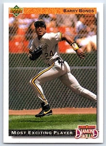 1992 Upper Deck Barry Bonds Pittsburgh Pirates #721 - Picture 1 of 2