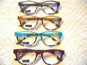 Women's Reading Glasses 1.25 ~ 4.00 Large Flex Arm Men's Reading Glasses R-309S - Picture 1 of 15