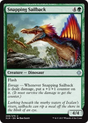 Snapping Sailback ~ Near Mint Ixalan MTG Magic UltimateMTG Green Card - Image 1 of 1