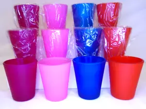 12 Stck. Silikonbeschichtete Schnapsglasgläser 1 Unze Farbe Rosa Rot Blau Magenta - Bild 1 von 5