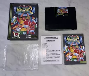 SNK Neo Geo AES Video Games Murrelet Super Sidekicks 2 Good Condition USA 2 Notes - Picture 1 of 13