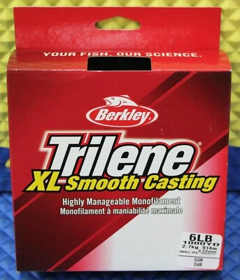Berkley Trilene XL 1000YD Fishing Line Clear XLEP-15 Mono CHOOSE LINE WEIGHT! - Image 1 of 3