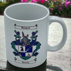 Vintage Disney Parks Epcot Reinhardt Germany Ceramic Coffee Mug Royal Crest READ - Picture 1 of 5