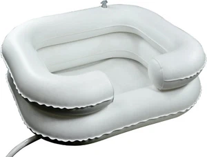 Inflatable Hair Wash Basin - Portable Blow-Up Shampoo Sink Ideal For Travel etc - Picture 1 of 2