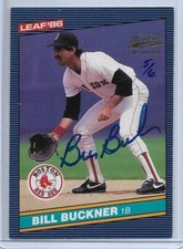 2014 LEAF MEMORIES 1986 LEAF BILL BUCKNER AUTOGRAPH AUTO #D5/6 BOSTON RED SOX