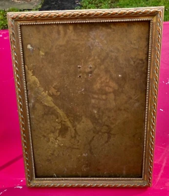 cadre porte photo ancien  bronze  ou laiton - napoléon III - N°13 - taille XXL - Photo 1/4