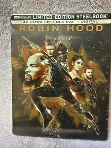 Robin Hood 4k Ultra HD Blu Ray Digital Limited Edition Steelbook 2019 - Picture 1 of 2