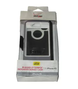 NOS Original Black/Gray Otterbox Defender Series Case Holster Apple iPhone 4 4S - Picture 1 of 6