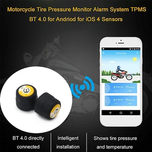 Motorcycles Bluetooth Tire Pressure Monitoring System with 2 External Sensors - Picture 1 of 8