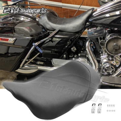 One Piece Solo Seat For Harley 2008-2023 Touring Road Glide King Bagger Dresser - Image 1 of 4