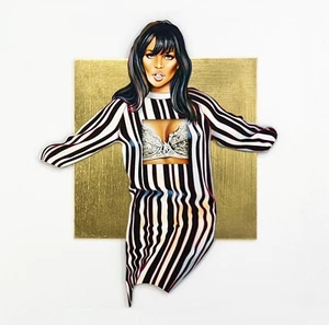 Mel Ramos "Maidenform Molly" 2014 | Three-Dimensional Lithograph with Gold Leaf - Picture 1 of 7