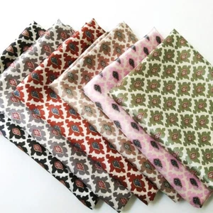 1 yard X 1.48 meter Ethnic Paisley Satin Fabric Soft Charmeuse Scarf Material - Picture 1 of 12