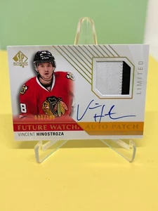 15-16 Vincent Hinostroza SP/100 Chicago Blackhawks Future Watch AUTO PATCH #279 - Bild 1 von 2
