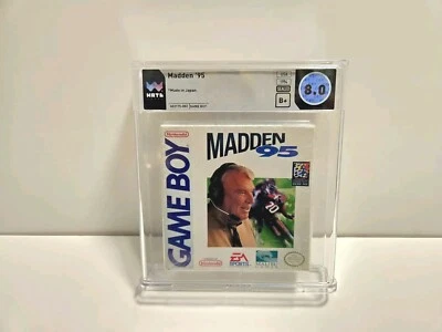 Madden 95 (Nintendo Game Boy, 1994) WATA PSA 8.0 B + СОВЕРШЕННО НОВЫЙ В ЗАВОДСКОЙ УПАКОВКЕ - Изображение 1 из 4