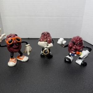Vintage 1987 California Rosinen Figuren ~ 2,75" Zoll ~ 3er Set - Bild 1 von 13