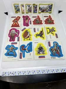 Juego completo de 22 pegatinas He Man Masters of the Universe Topps 1984. Genial - Imagen 1 de 9