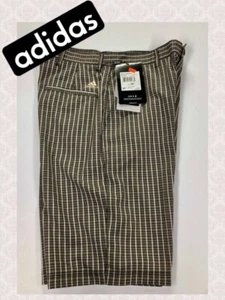 Adidas NEW  Men's 30 Stretch Golf Shorts Black Plaid Casual Performance 382457 - Picture 1 of 7