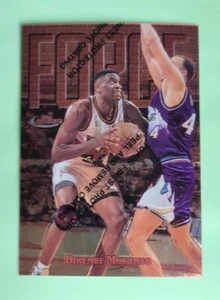 1997-1998 Topps Finest Dikembe Mutombo #82 Atlanta Hawks - w/ Film Peel - Picture 1 of 2