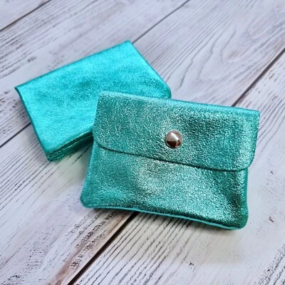 ECHT LEDER ★ KLEINE DAMEN GELDTASCHE GELDBÖRSE PORTEMONNAIE BÖRSE GELDBEUTEL NEU - Bild 1 von 4